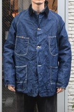 画像8: orslow (オアスロウ) WOOL LINER RELAX FIT DENIM COVERALL [ONE WASH] (8)