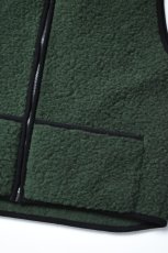 画像6: COLDBREAKER (コールドブレーカー) V NECK ZIP VEST [DARK GREEN] (6)