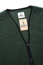 画像3: COLDBREAKER (コールドブレーカー) V NECK ZIP VEST [DARK GREEN] (3)