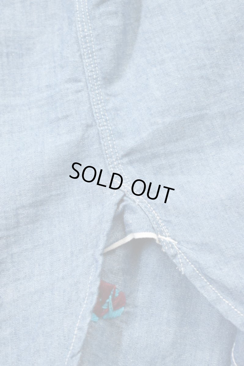 画像22: Behind The River (ビハインドザリバー) BTR×Lucy OAXACA Souvenir Chambray Shirt [BLUE/COLORFUL] (22)