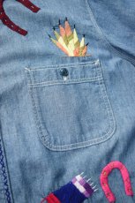 画像19: Behind The River (ビハインドザリバー) BTR×Lucy OAXACA Souvenir Chambray Shirt [BLUE/COLORFUL] (19)