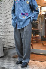 画像4: CEASTERS (ケステル) 1Pleat Trousers [GREY HERRINGBONE CHECK] (4)