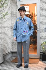 画像5: CEASTERS (ケステル) 1Pleat Trousers [GREY HERRINGBONE CHECK] (5)