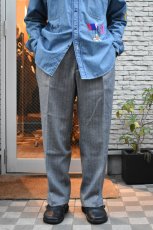 画像6: CEASTERS (ケステル) 1Pleat Trousers [GREY HERRINGBONE CHECK] (6)