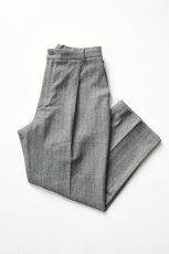 画像1: CEASTERS (ケステル) 1Pleat Trousers [GREY HERRINGBONE CHECK] (1)