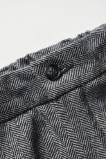 画像15: CEASTERS (ケステル) 1Pleat Trousers [GREY HERRINGBONE CHECK] (15)