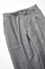 画像12: CEASTERS (ケステル) 1Pleat Trousers [GREY HERRINGBONE CHECK] (12)