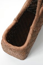 画像6: 山形 山葡萄 かごバッグ あじろ編み 丸口 大 (6)