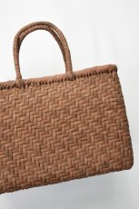 画像2: 山形 山葡萄 かごバッグ あじろ編み 丸口 大 (2)