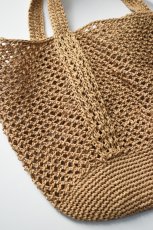 画像3: 東北クロッシェ 笹編み手提 大 (3)