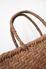 画像4: 山形 山葡萄 かごバッグ あじろ編み 丸口 大 (4)