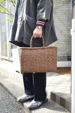 画像7: 山形 山葡萄 かごバッグ あじろ編み 丸口 大 (7)