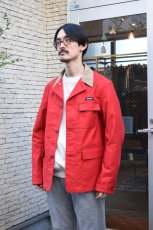 画像4: SCYE BASICS (サイベーシックス) Cotton Duck Chore Jacket [RED] (4)