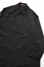 画像2: SCYE BASICS (サイベーシックス) High Density Mil Cloth Coat [BLACK] (2)