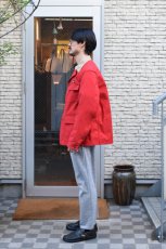 画像6: SCYE BASICS (サイベーシックス) Cotton Duck Chore Jacket [RED] (6)