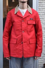 画像8: SCYE BASICS (サイベーシックス) Cotton Duck Chore Jacket [RED] (8)