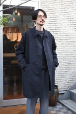 画像4: SCYE BASICS (サイベーシックス) High Density Mil Cloth Coat [BLACK] (4)