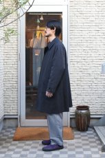 画像10: SCYE BASICS (サイベーシックス) High Density Mil Cloth Coat [BLACK] (10)