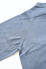 画像18: MEIAS (メイアス) LINEN CHAMBRAY KNIT SHIRTS [INDIGO] (18)