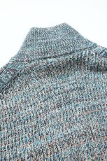 画像17: MEIAS (メイアス) LINEN MIX ZIP VEST [BLUE MIX] (17)