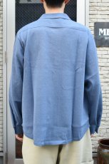 画像9: MEIAS (メイアス) LINEN CHAMBRAY KNIT SHIRTS [INDIGO] (9)