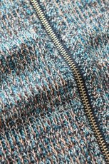 画像15: MEIAS (メイアス) LINEN MIX ZIP VEST [BLUE MIX] (15)