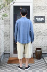 画像6: MEIAS (メイアス) LINEN CHAMBRAY KNIT SHIRTS [INDIGO] (6)