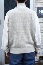画像10: MEIAS (メイアス) LINEN MIX ZIP VEST [BEIGE MIX] (10)