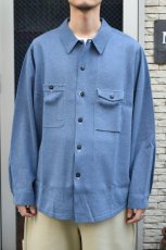 画像7: MEIAS (メイアス) LINEN CHAMBRAY KNIT SHIRTS [INDIGO] (7)