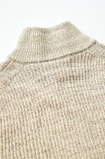 画像17: MEIAS (メイアス) LINEN MIX ZIP VEST [BEIGE MIX] (17)