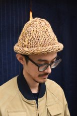 画像8: Indietro Association (インディエトロアソシエーション) Roll Knit Cap [BEIGE] (8)