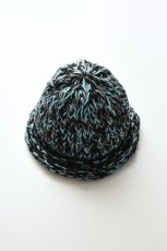 画像1: Indietro Association (インディエトロアソシエーション) Roll Knit Cap [BLACK] (1)
