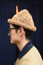 画像10: Indietro Association (インディエトロアソシエーション) Roll Knit Cap [BEIGE] (10)