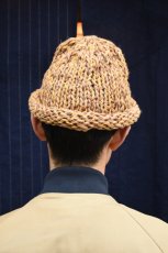 画像11: Indietro Association (インディエトロアソシエーション) Roll Knit Cap [BEIGE] (11)
