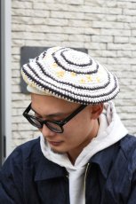 画像6: Indietro Association (インディエトロアソシエーション) Twinkle Star Knit Beret [IVORY] (6)