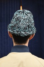 画像11: Indietro Association (インディエトロアソシエーション) Roll Knit Cap [BLACK] (11)