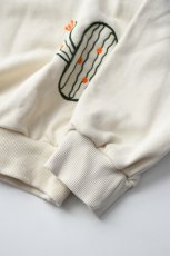 画像12: jawandi (ジャワンディ) EMBROIDERED CREW SWEAT [CACTUS/NATURAL] (12)
