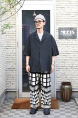 画像4: jawandi (ジャワンディ) SANTAI PANT BATIK [STRIPE BARONG/BLACK/NATURAL] (4)