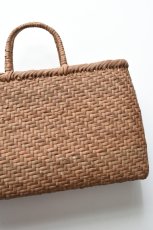 画像2: 山形 山葡萄 かごバッグ あじろ編み 横長 特大 (2)