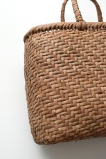 画像3: 山形 山葡萄 かごバッグ あじろ編み 丸口 大 (3)