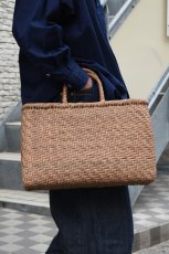 画像9: 山形 山葡萄 かごバッグ あじろ編み 横長 特大 (9)