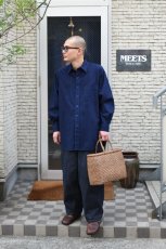 画像9: 山形 山葡萄 かごバッグ あじろ編み 丸口 大 (9)