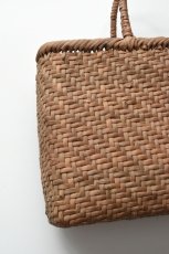 画像3: 山形 山葡萄 かごバッグ あじろ編み 横長 特大 (3)