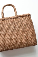 画像2: 山形 山葡萄 かごバッグ あじろ編み 丸口 大 (2)