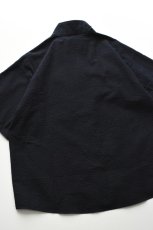 画像17: MODMNT (モドメント) STAND COLLAR ZIP SHIRT [NAVY] (17)