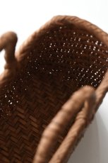 画像6: 山形 山葡萄 かごバッグ あじろ編み 丸口 大 (6)