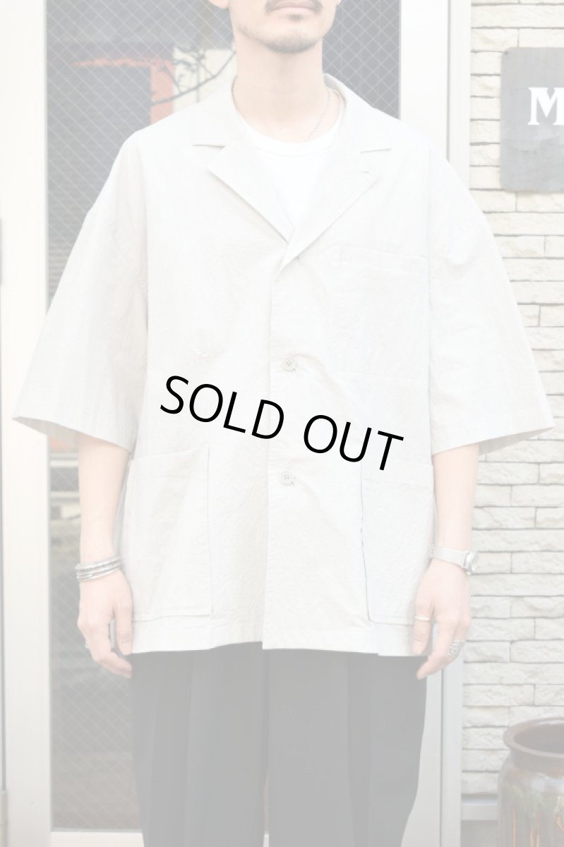 画像8: kontor (コントール) Organic Cotton Ripstop Hybrid Shirt [TAUPE] (8)