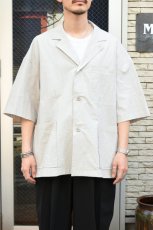画像8: kontor (コントール) Organic Cotton Ripstop Hybrid Shirt [TAUPE] (8)