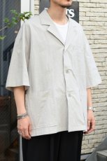 画像3: kontor (コントール) Organic Cotton Ripstop Hybrid Shirt [TAUPE] (3)