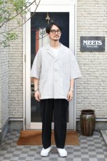 画像8: kontor (コントール) 3 Pleated Summer Wool Trousers [BLACK] (8)